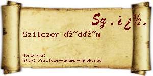 Szilczer Ádám névjegykártya