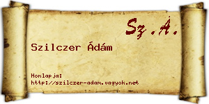Szilczer Ádám névjegykártya
